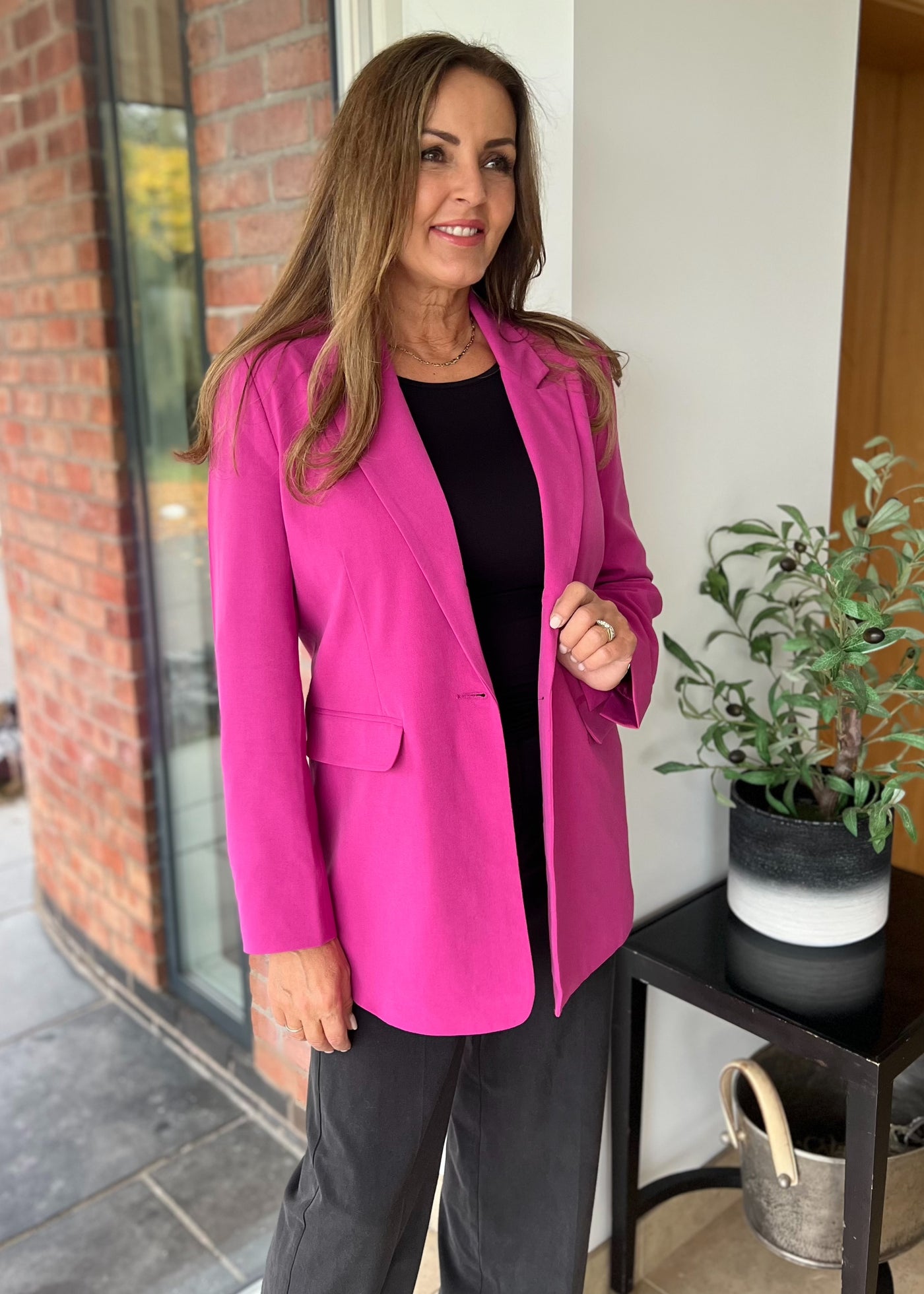 Byoung Fuchsia Danta Blazer