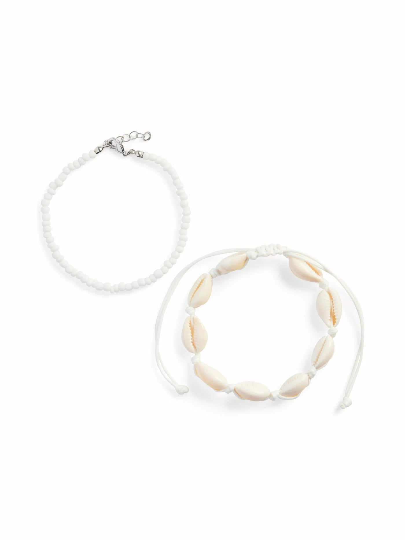 PIECES Set Of 2 Anklets
