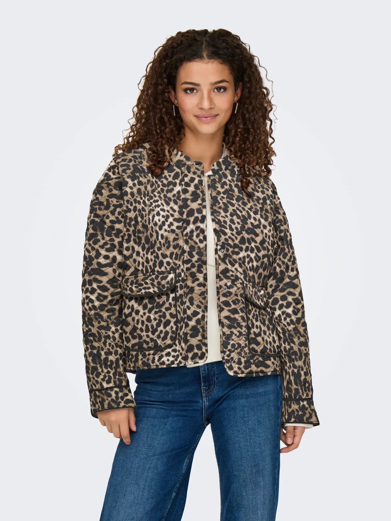 ONLY Leopard Quilted Hallie Jacket