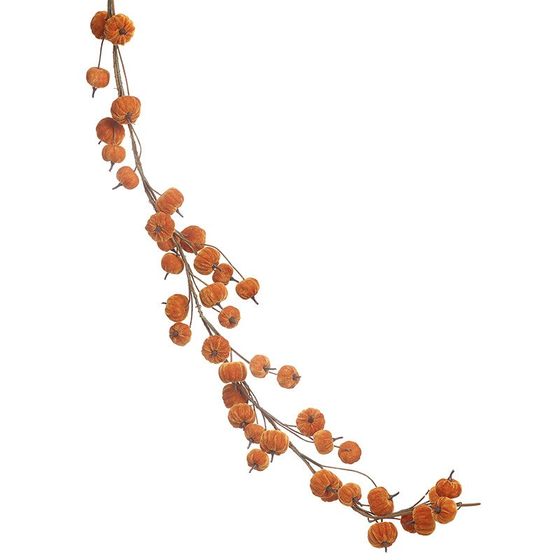 Velvet Pumpkin Garland