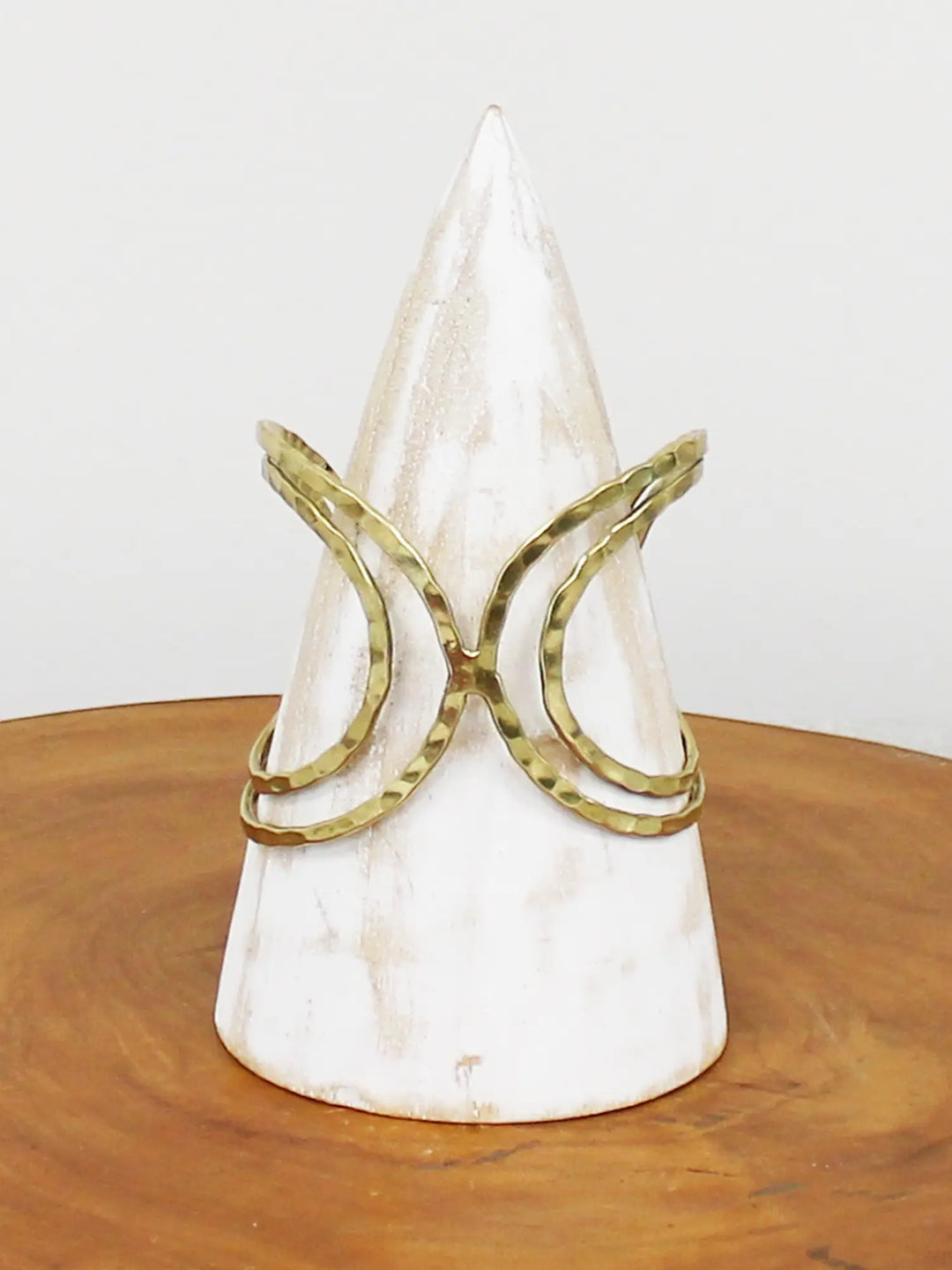 Gold Butterfly Loop Cuff Bracelet