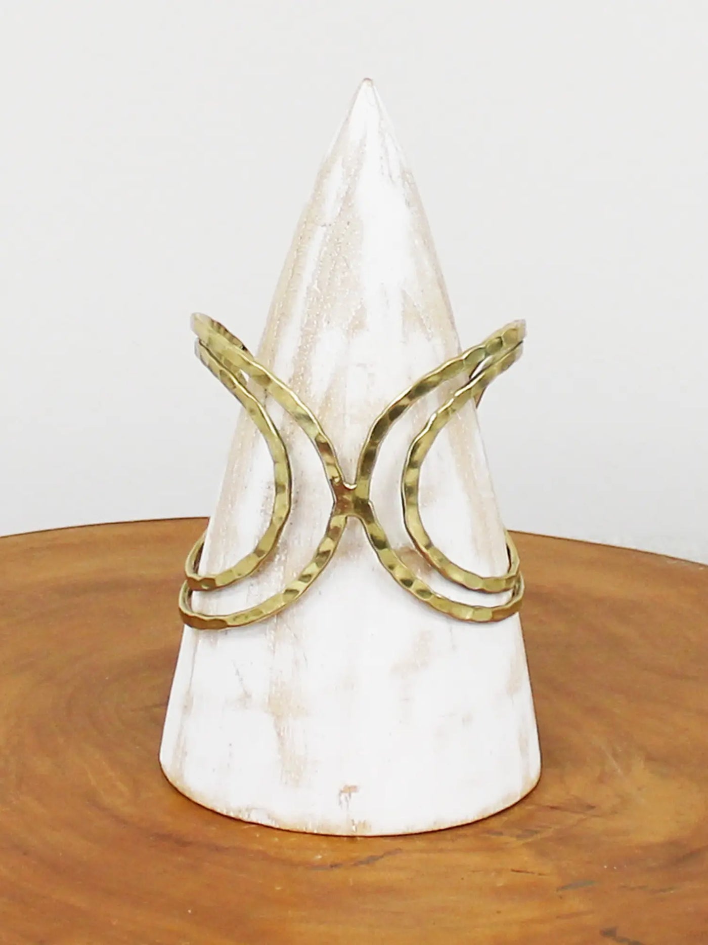 Gold Butterfly Loop Cuff Bracelet