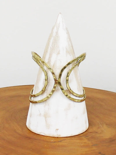 Gold Butterfly Loop Cuff Bracelet