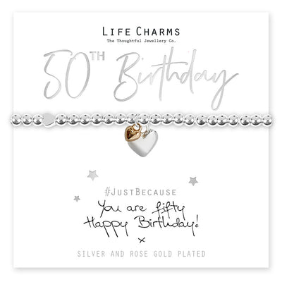 Life Charms - 50th Birthday Bracelet