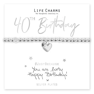 Life Charms - 40th Birthday Bracelet