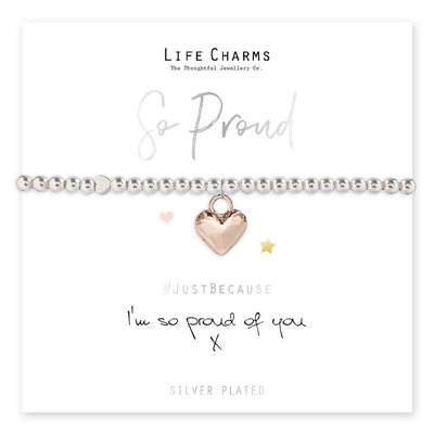 Life Charms - So Proud Heart Bracelet