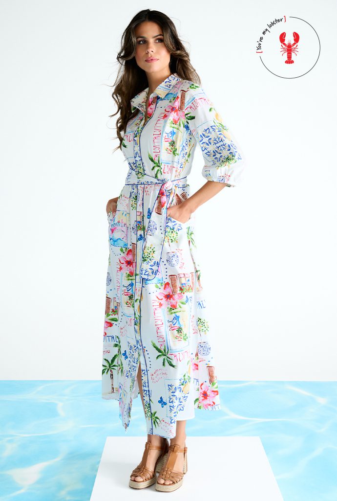 K Design Sicily Maxi Shirt Dress
