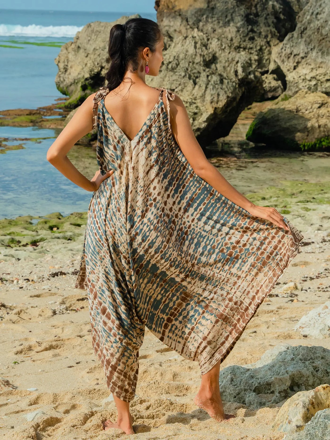Slate Tie Dye Jumpsuit