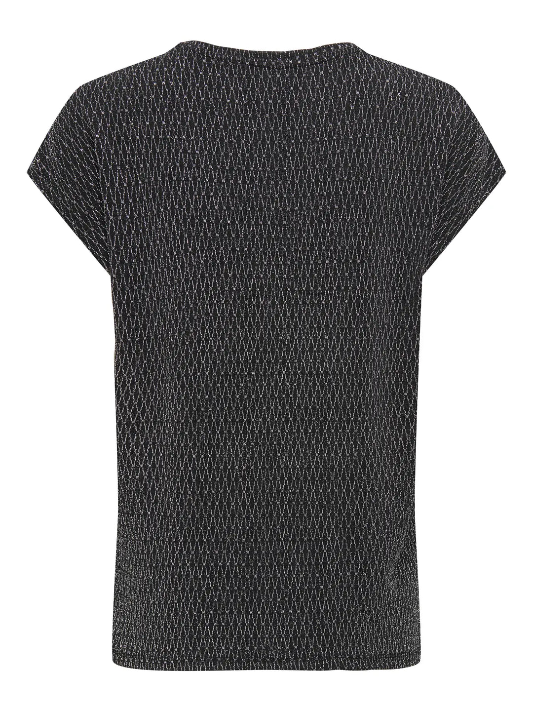 ONLY Silver Harlequin Glitter S/S Top