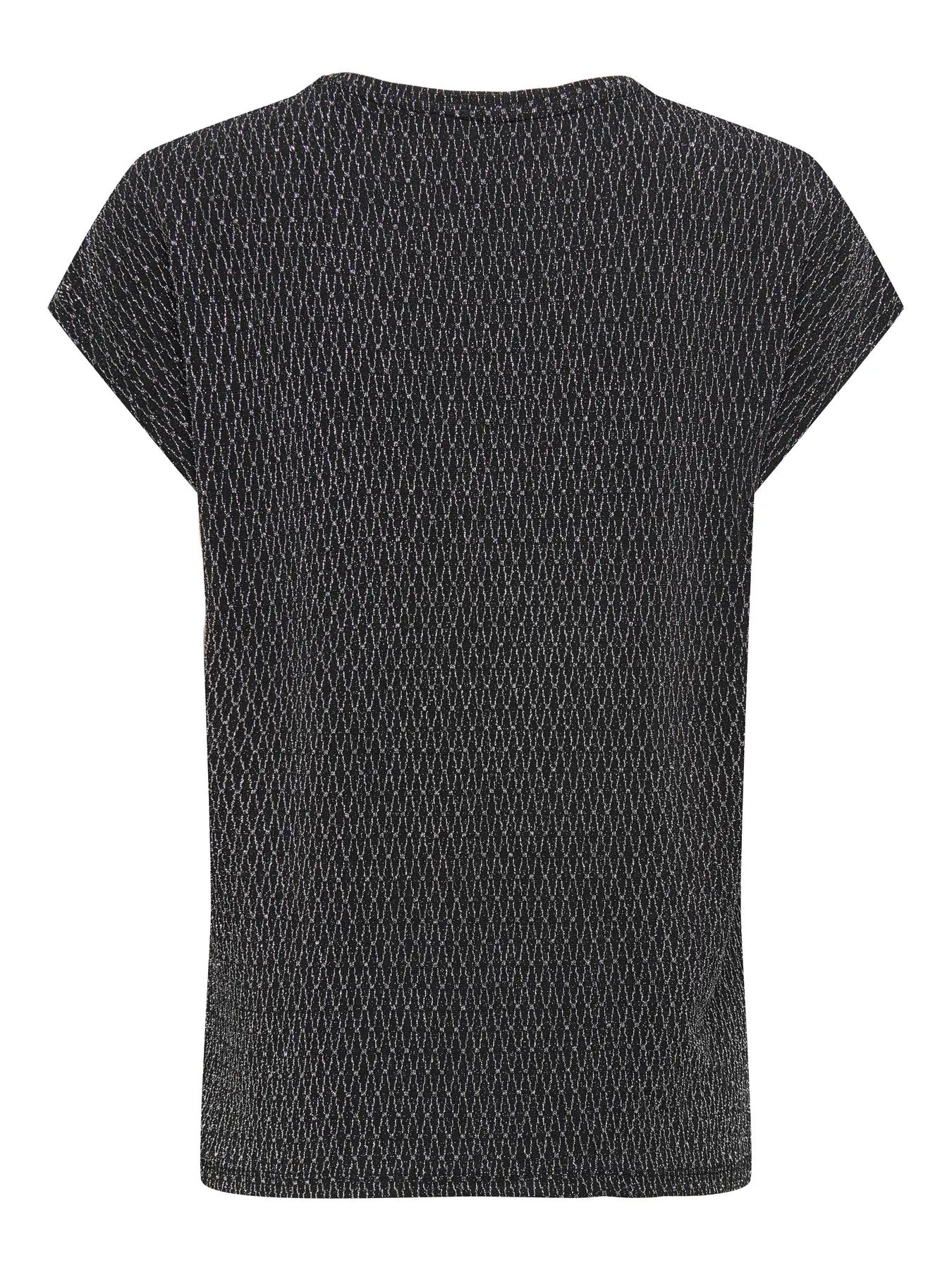 ONLY Silver Harlequin Glitter S/S Top