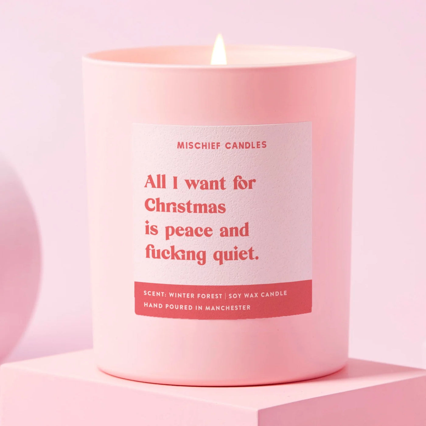 Christmas Peace & F**king Quiet Candle