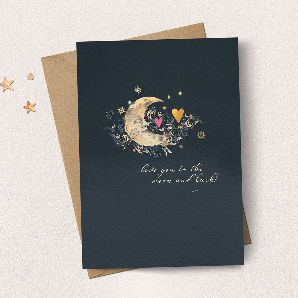 Love You To The Moon & Back Card