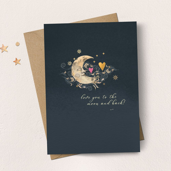 Love You To The Moon & Back Card
