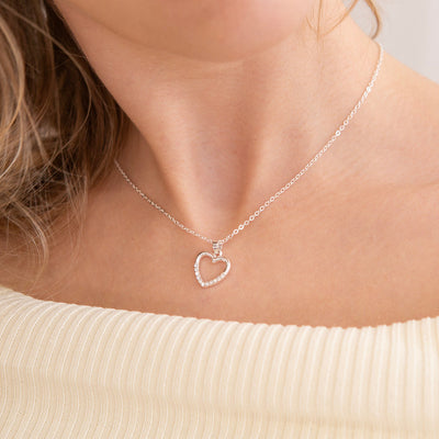 Life Charms - Diamante Heart Necklace