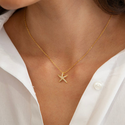 Life Charms - Gold Starfish Necklace