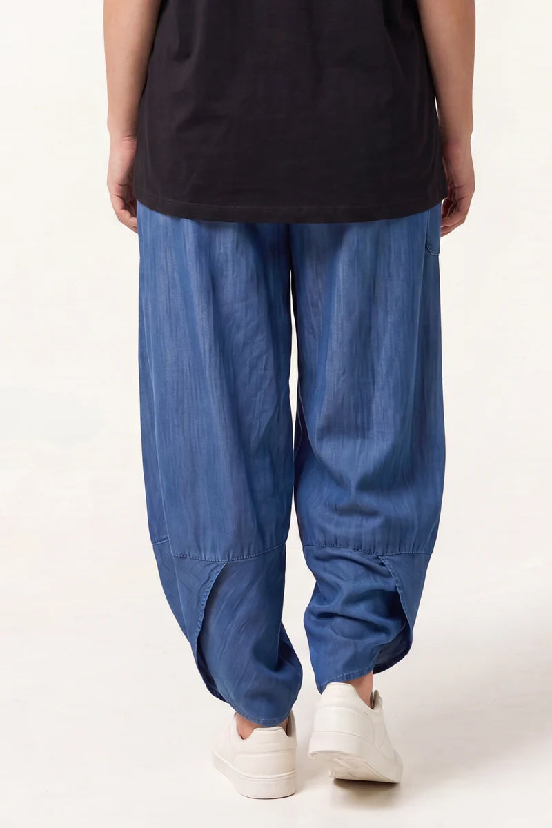 Mid Denim Cocoon Trousers