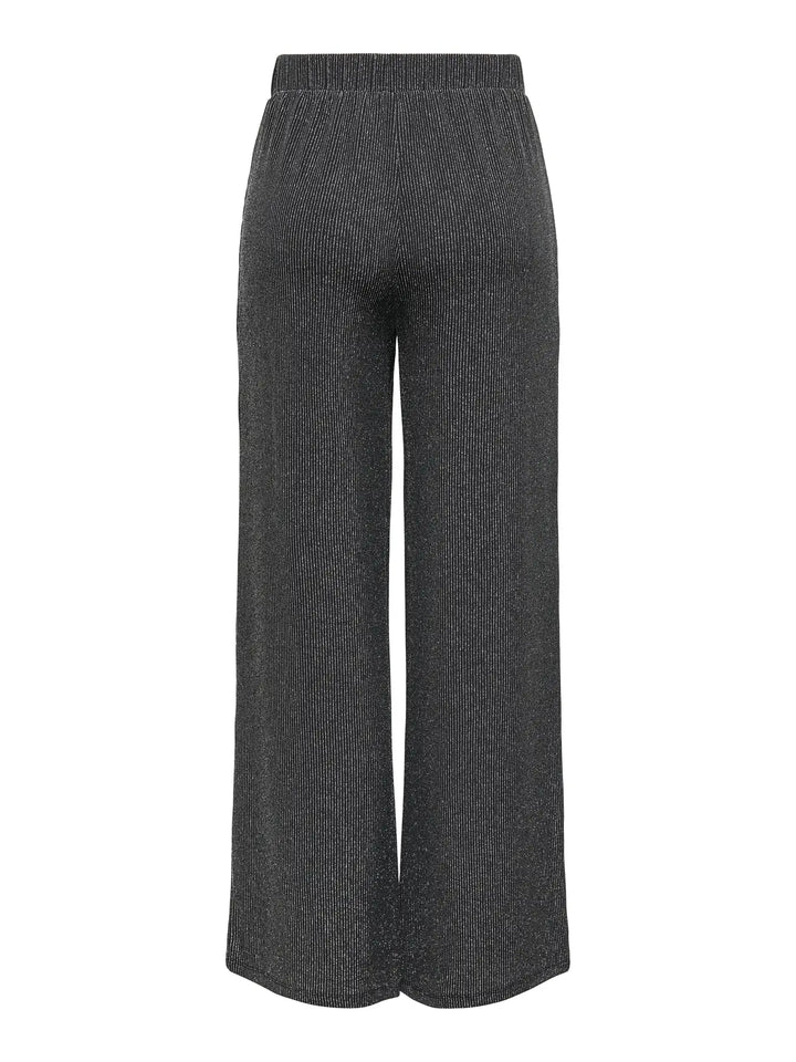 ONLY Silver Stripe Glitter Trousers