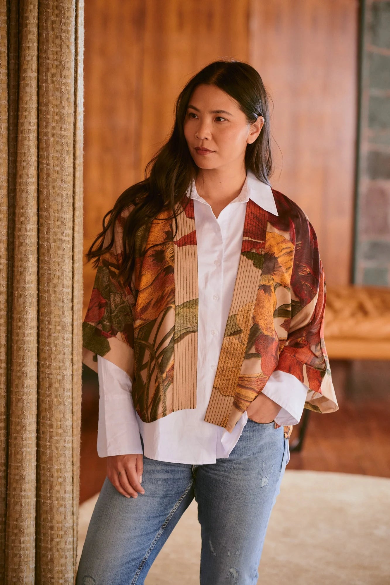 Nasturtium Fawn Kimono