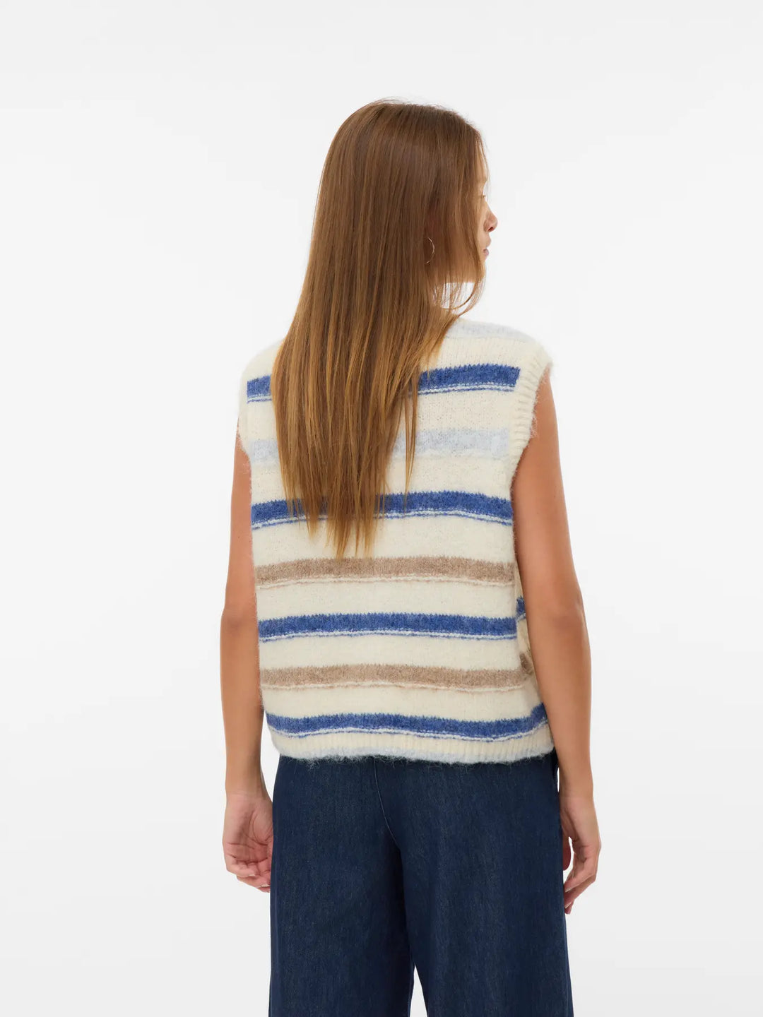 Vero Moda Stripe Knit Waistcoat