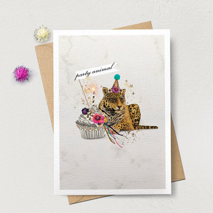 Party Animal Cheetah Card
