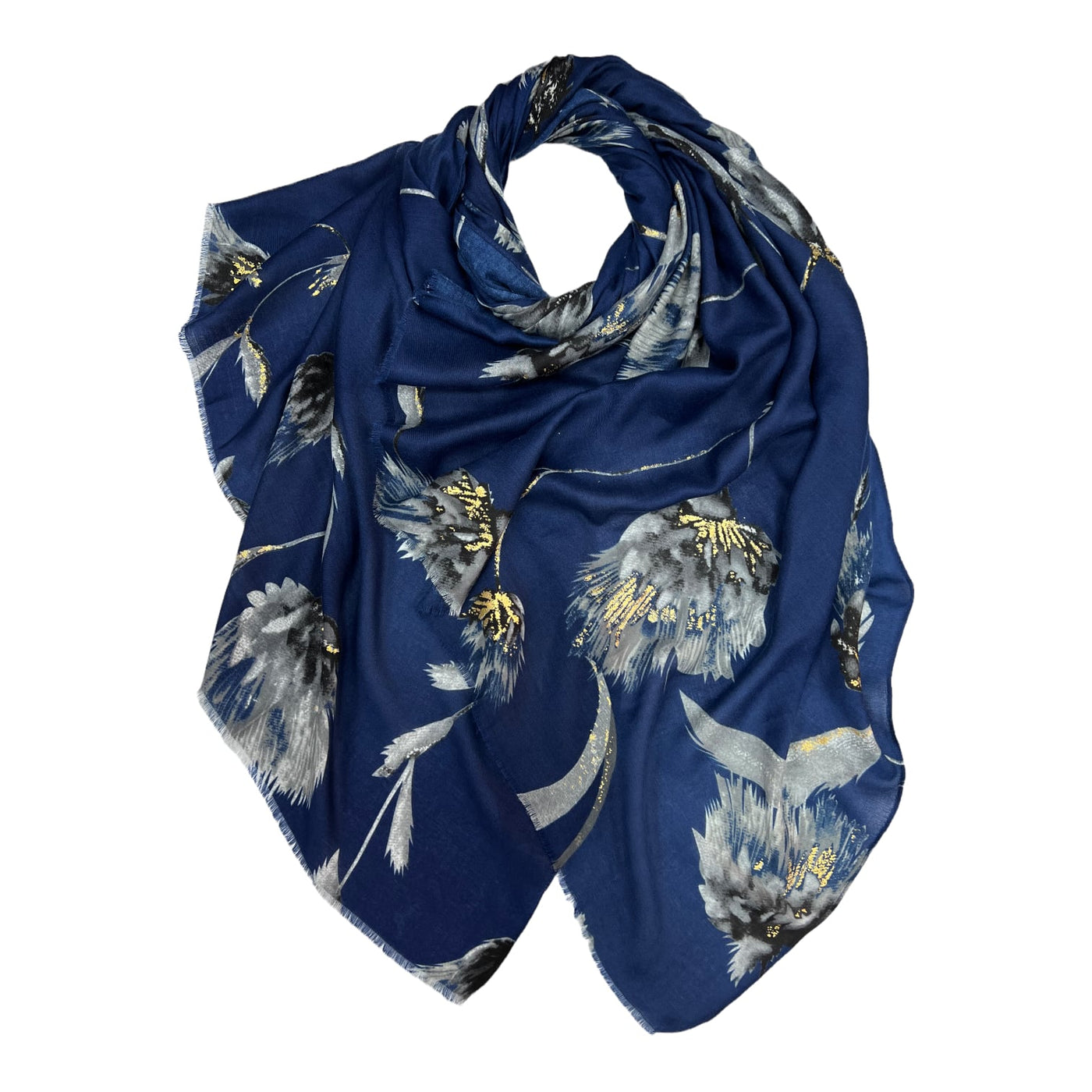 Navy & Gold Ellen Scarf