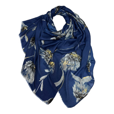 Navy & Gold Ellen Scarf