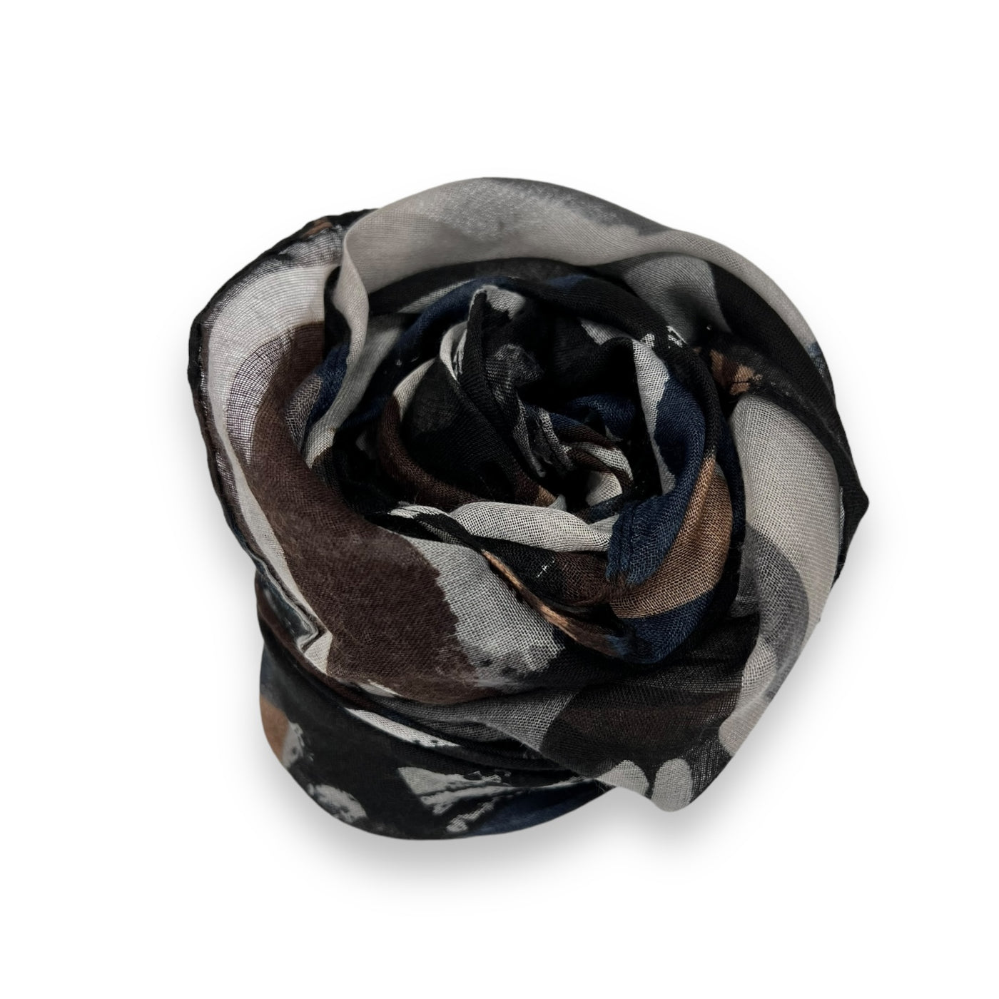 Black Abstract Scarf