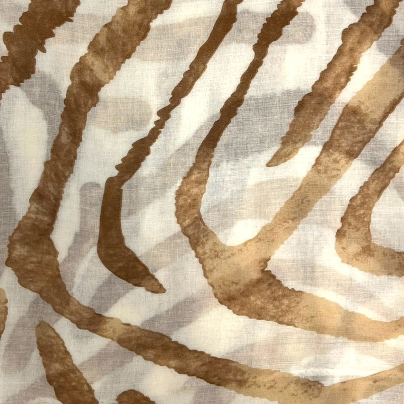 Tan Watercolour Zebra Scarf