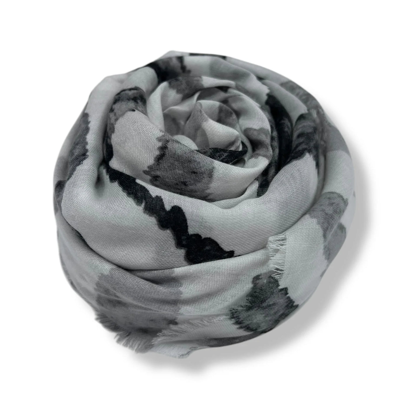 Grey Watercolour Zebra Scarf