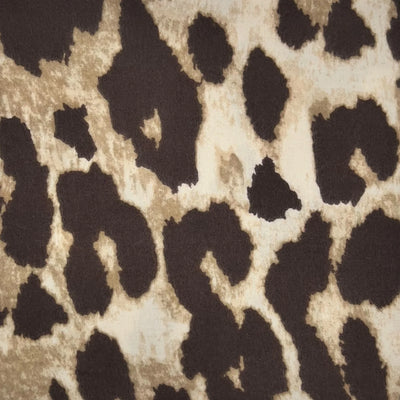 Taupe Big Leopard Print Scarf