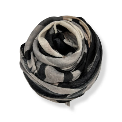 Black Autumn Leaves Scarf