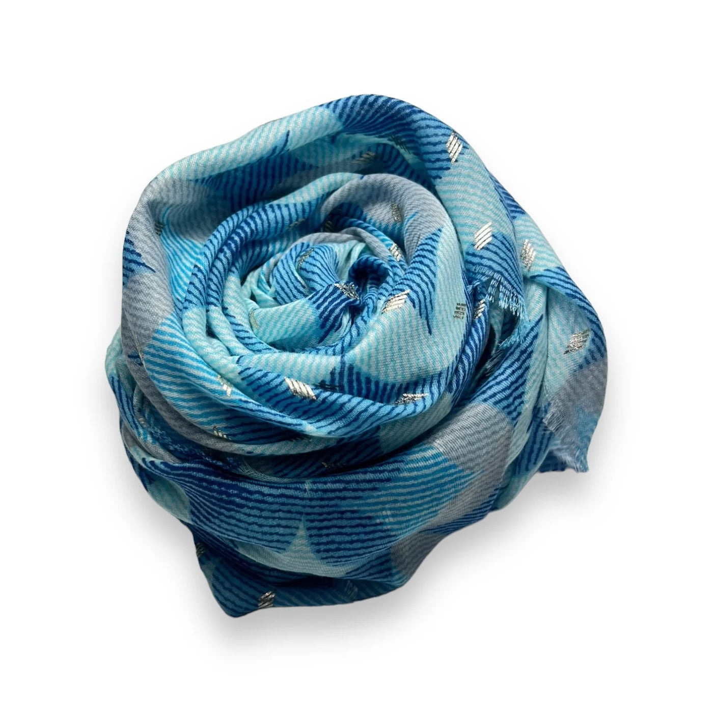 Blue Retro Star Scarf