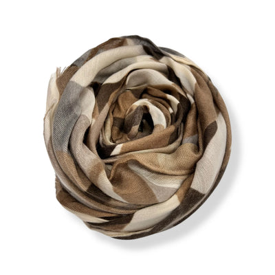 Neutral Autumn Leaves Scarf