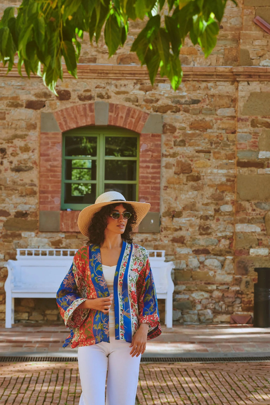 Ribbons Cobalt Kimono