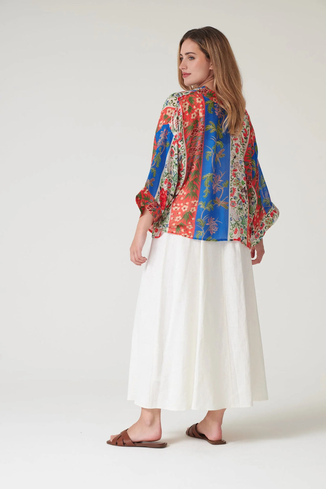 Ribbons Cobalt Kimono