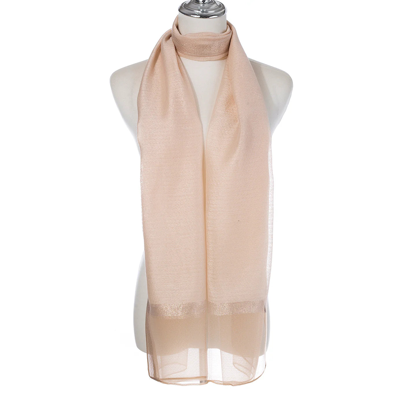 Gold Lurex Border Scarf