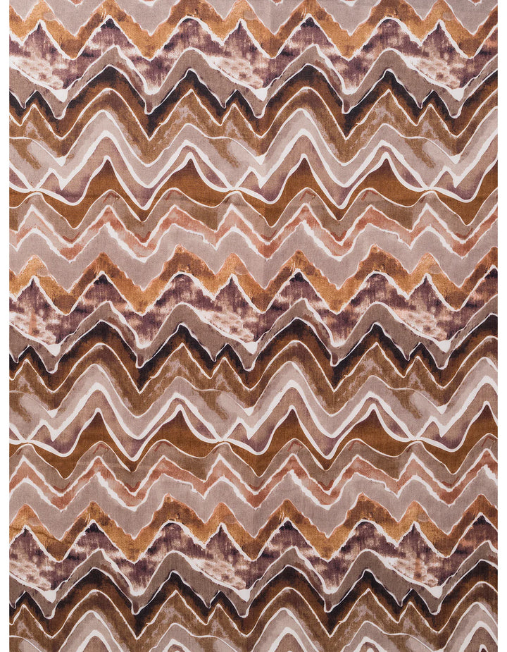 Park Lane Mocha Zig-Zag Scarf