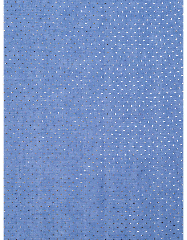 Blue & Gold Triangles Scarf