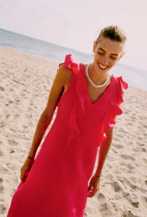 Byoung Fuchsia Hinala Dress