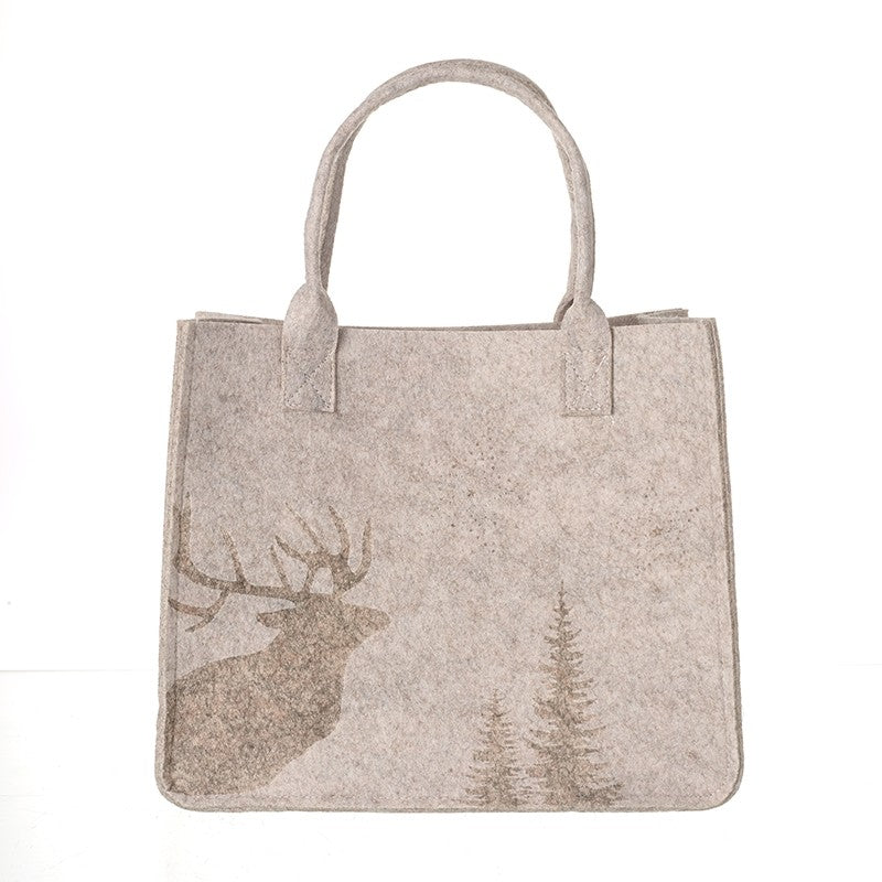 Deer & Trees Felt Bag