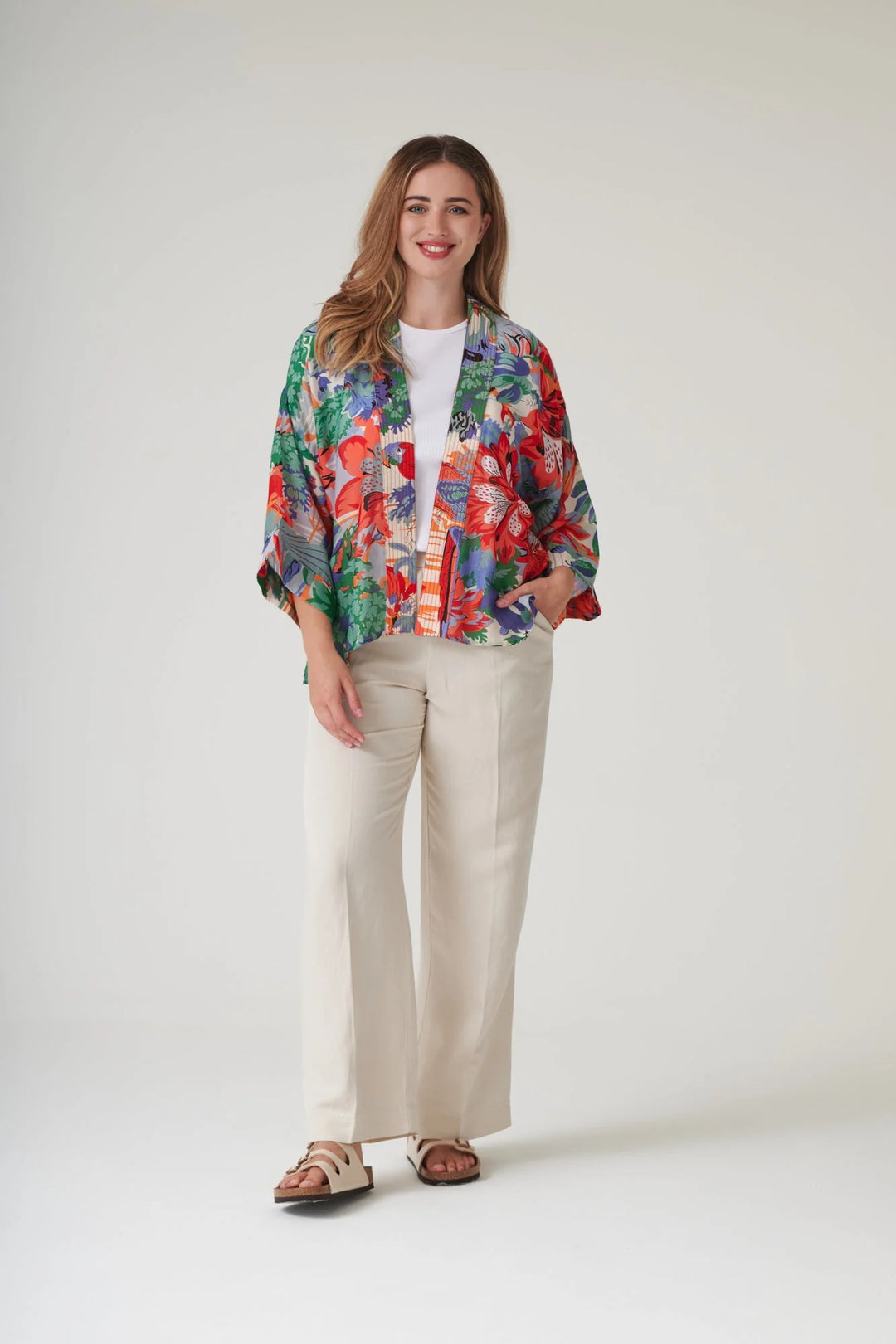 Tropicana Blue Kimono