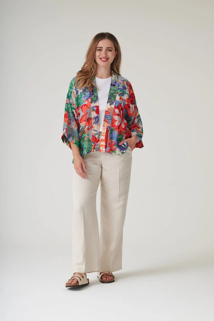 Tropicana Blue Kimono