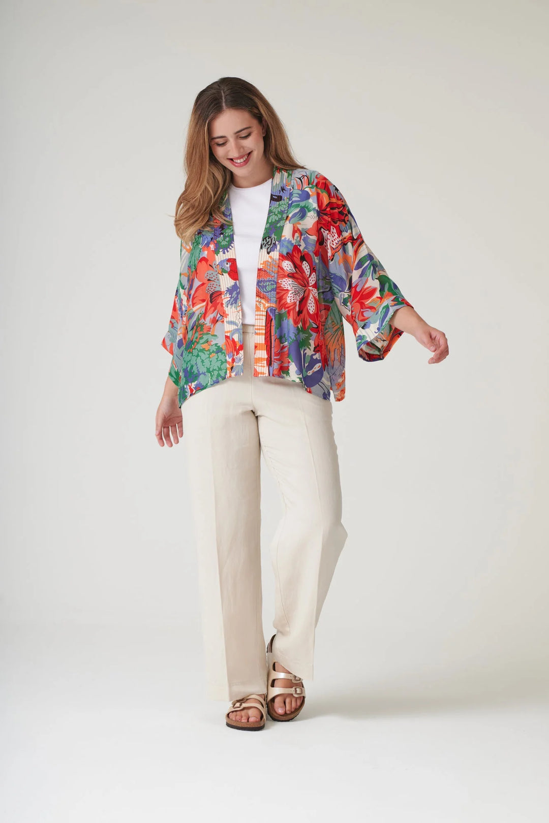 Tropicana Blue Kimono