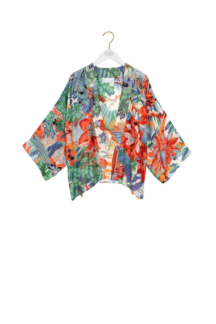 Tropicana Blue Kimono