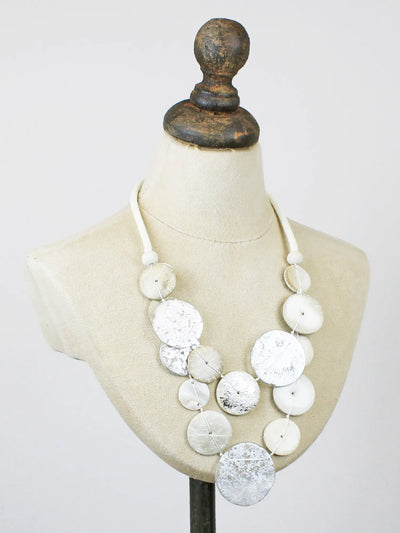 Wood & Resin Disc Necklace