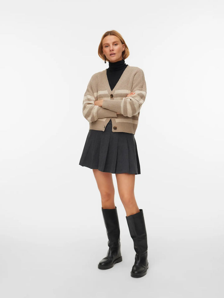 Vero Moda Stone Stripe Lea Cardy