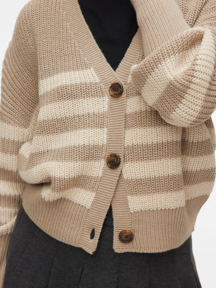 Vero Moda Stone Stripe Lea Cardy