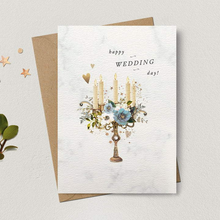 Wedding Day Candelabra Card