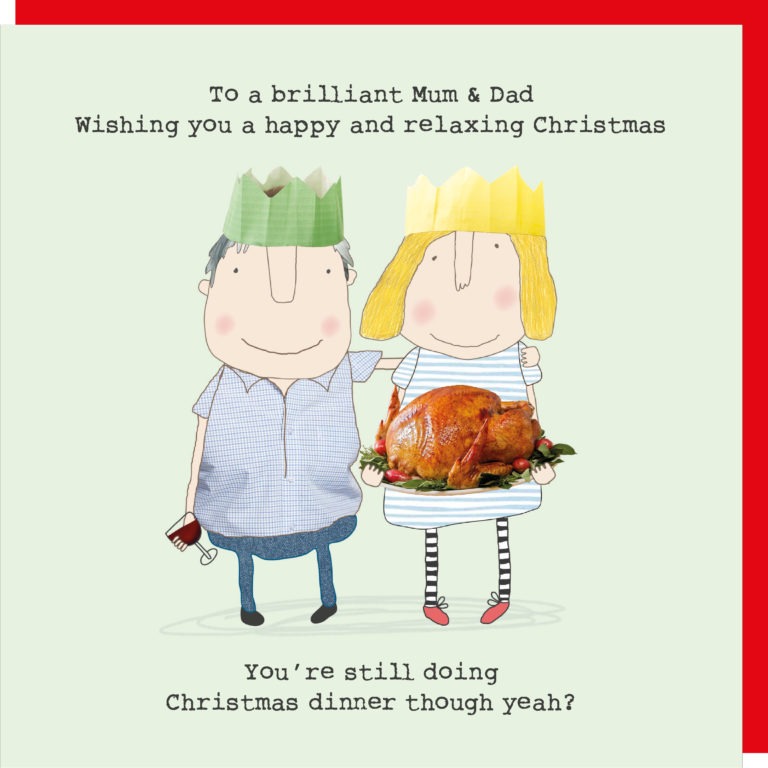 Mum & Dad Relaxing Christmas Card