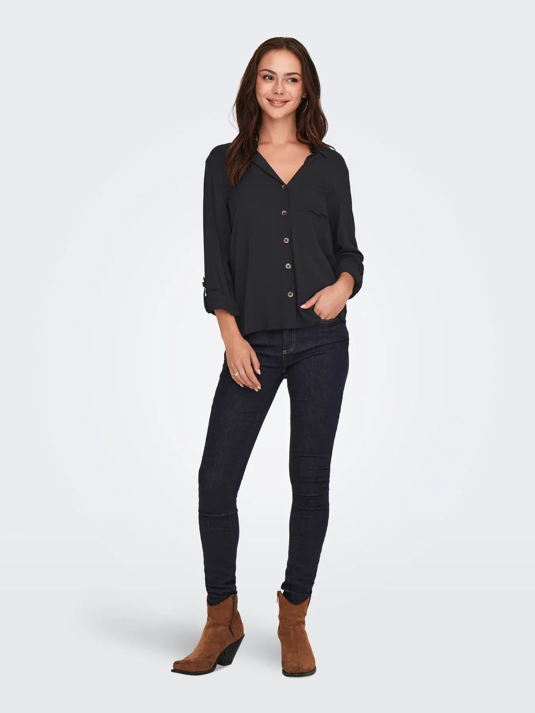 JDY Black Laurel Shirt